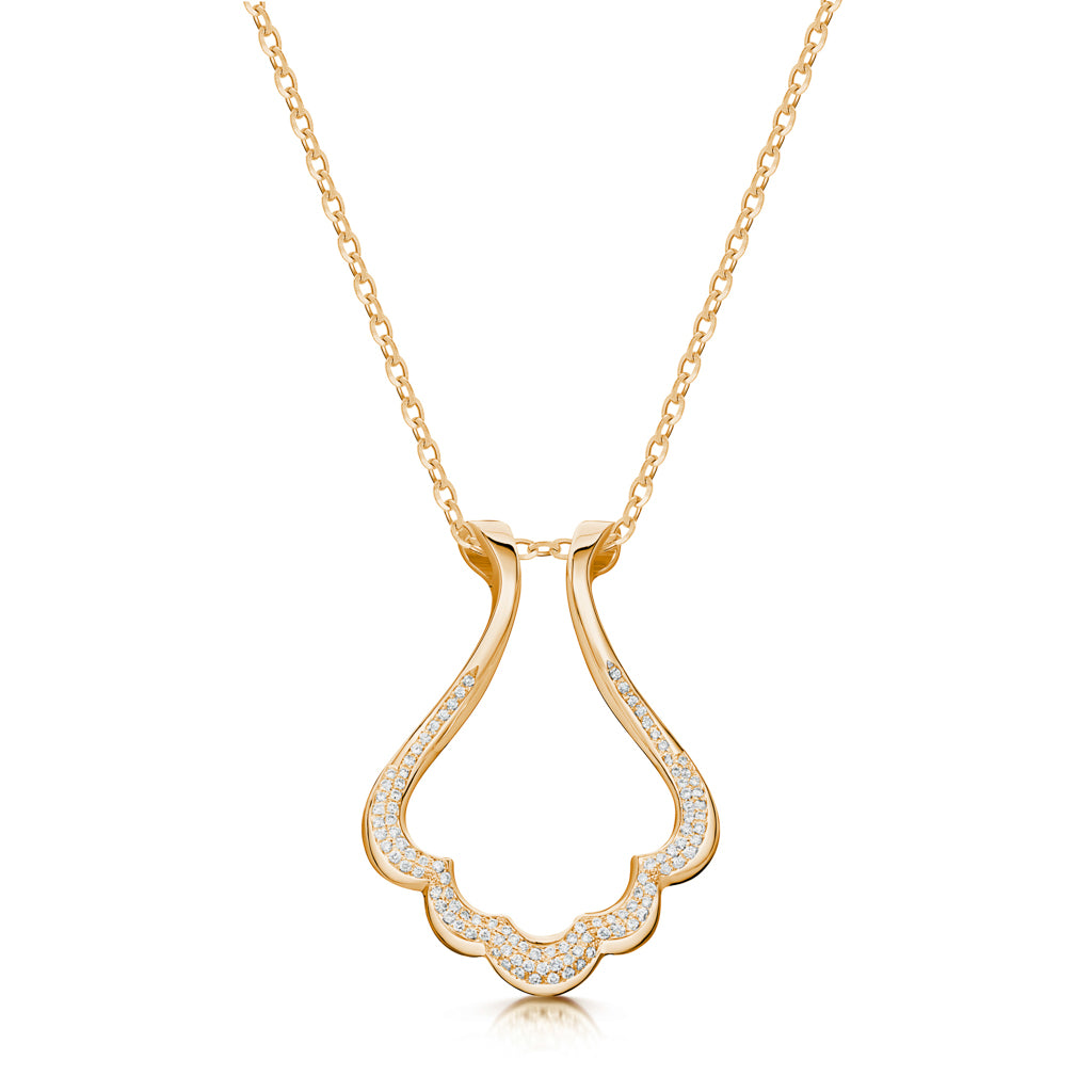 The Scallop Couture Ring Holder Necklace – Emily C Jewelry